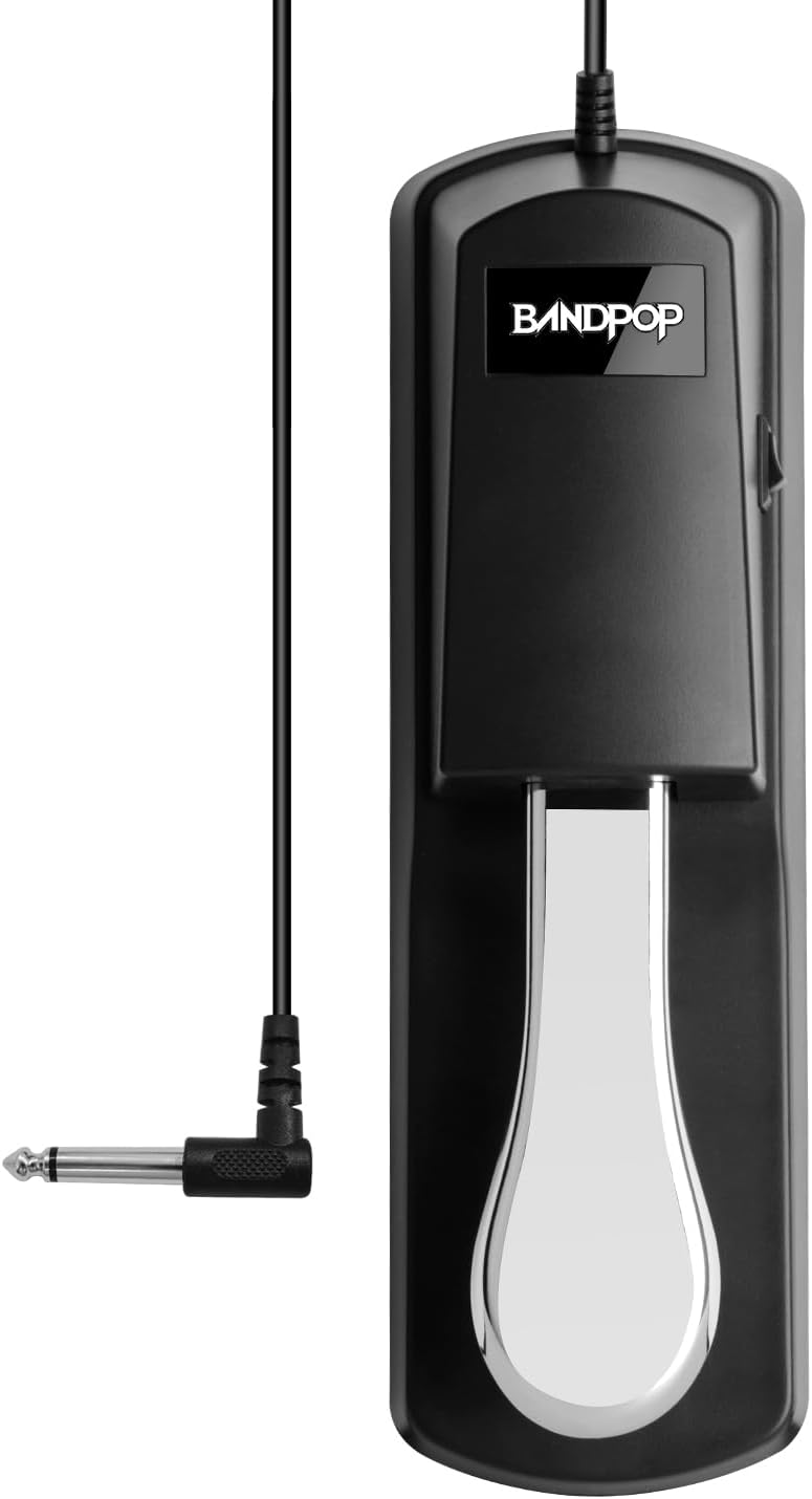 Bandpop Universal Sustain Pedal for Keyboard, Digital Piano, Controllers - Image 1